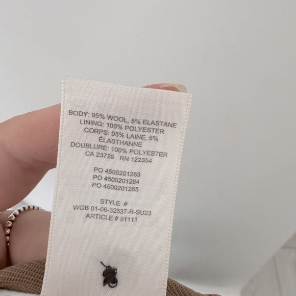 Babaton Aritzia Vogue Pant - Worn Once - Picture 7 of 7